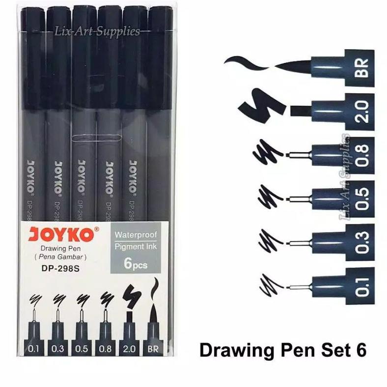 

Terlaris Drawing Pen 6pc JOYKO DP-298S Sale