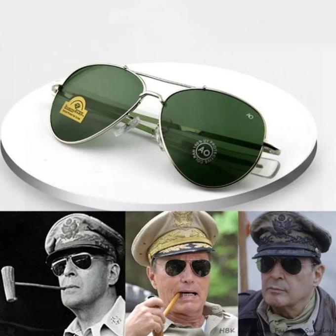 Kacamata Sunglass Aviator Pilot AO Hard Diamond Fullset