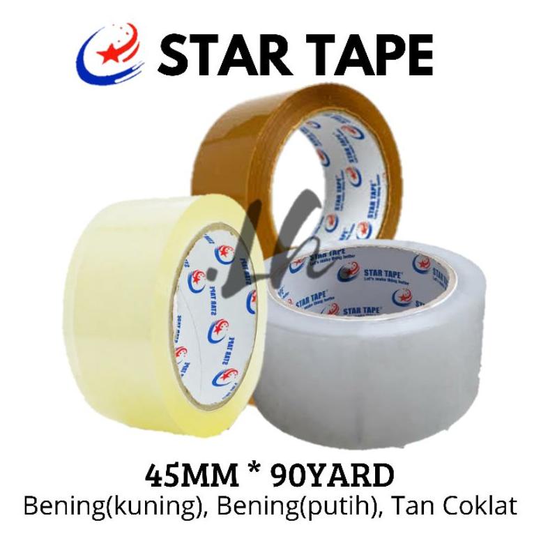 

Flash Sale - LAKBAN ( 6 PCS ) 90 YARD X 45MM (2INCH) LENGKET STAR TAPE KUALITAS #lakban #isolasi #selotip #tapeperekat #pengikatpelengket #lakban #lakbanopp #lakbankualitas #perlengkapankantor ,,