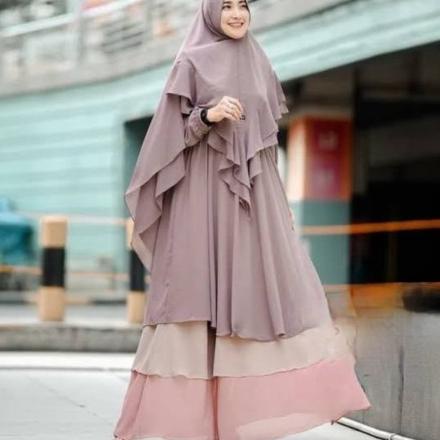 Baju Gamis Syari Brokat Wanita Muslim Dewasa Busui Terbaru Gamis Pesta