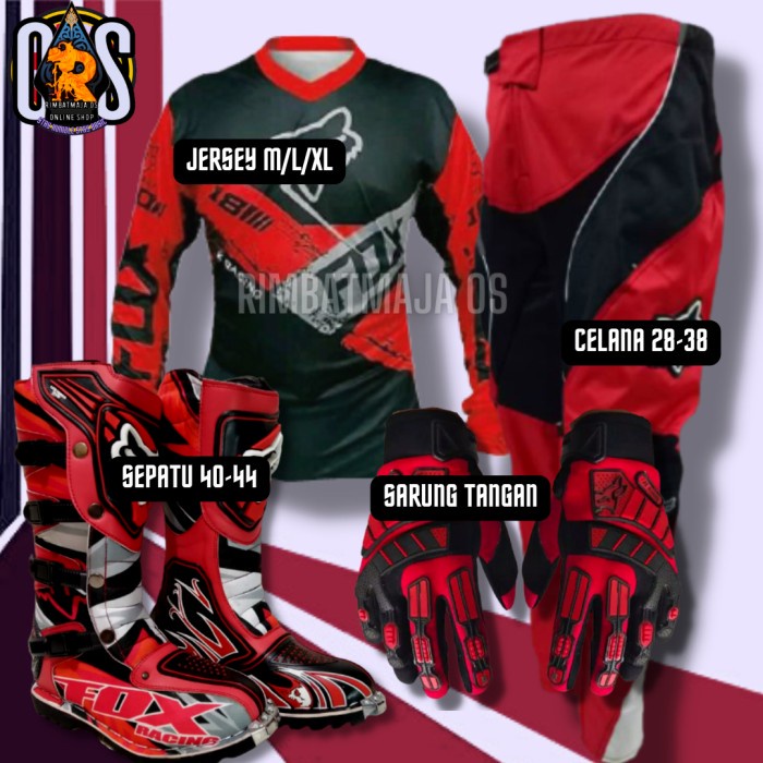 Promo Jersey Jerset Motor Trail Cross Set Adventure Trabas Dewasa Baju