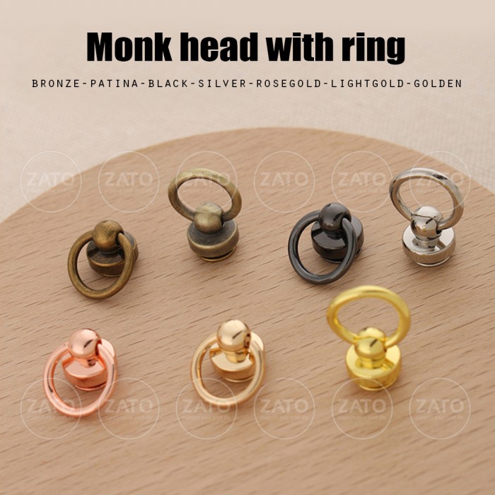 

Monk head with ring - Leather tools - accessories