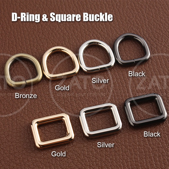 

Buckle D-ring & Square - leather tools