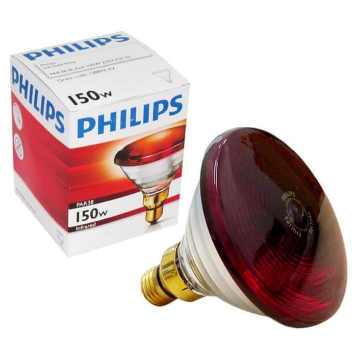 LAMPU TERAPI INFRARED PHILLIPS 150 WAT SINAR INFRAMERAH FISIOTERAPI Erin MI