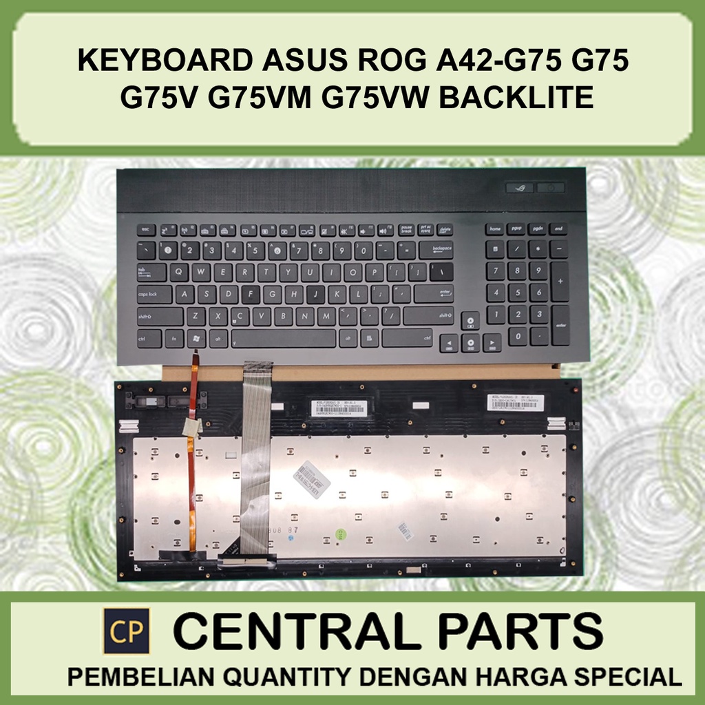 Keyboard Asus Rog A42-G75 G75 G75V G75VM G75VW G75VX Backlight