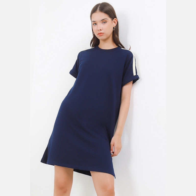 Tolliver Stripes Dress Wanita