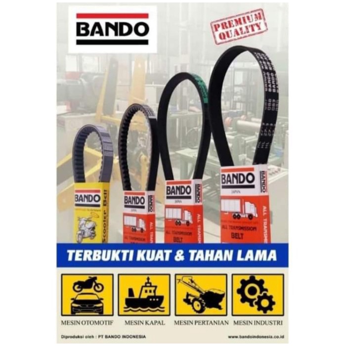 [New] Vanbelt C112 Fanbelt Tali Kipas Bando / Mitsuboshi C112 / C 112 Berkualitas
