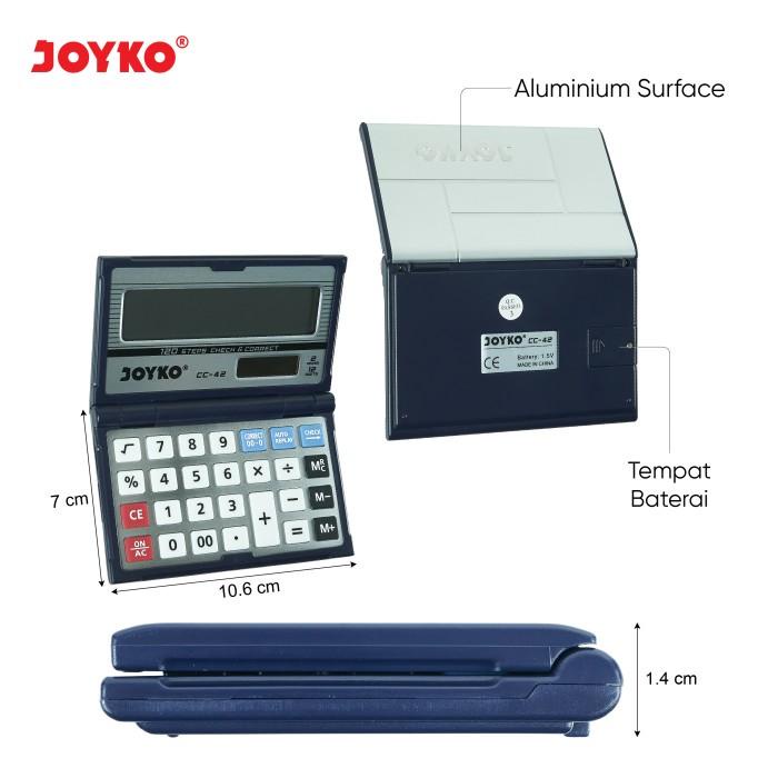 

TERLARIS - CALCULATOR / KALKULATOR JOYKO CC-42 / 12 DIGITS / CHECK CORRECT