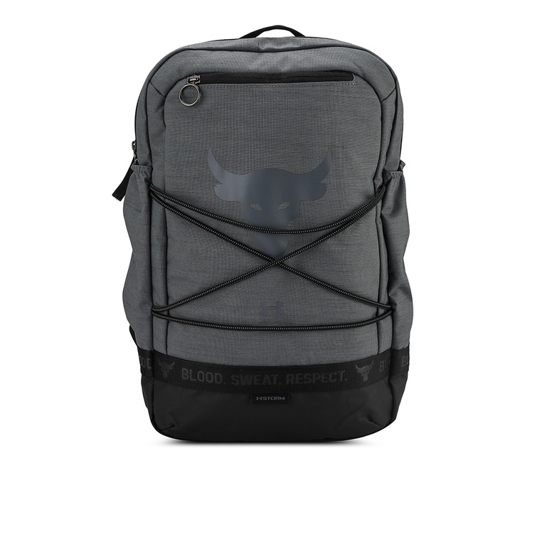 Tas Backpack Under Armour Original Pria Gemblok Dengan UA Storm technology Bermerk Simple Project Rock Brahma Cowo Poliester