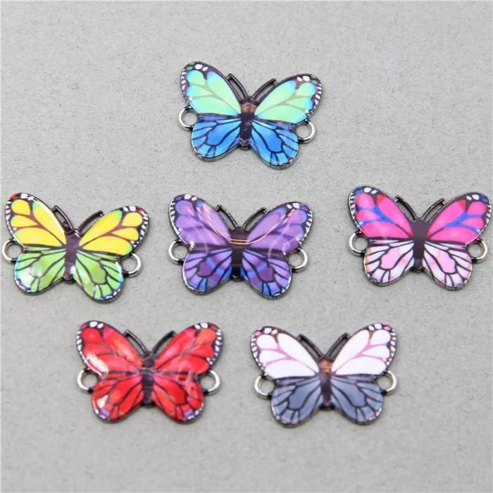 

TERLARIS - CHARM ENAMEL CONNECTOR PENGHUBUNG KONEKTOR BANDUL KUPU KUPU BUTTERFLY
