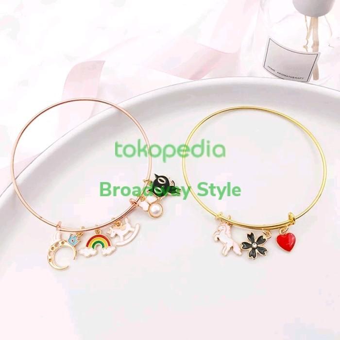 

TERLARIS - AOU2 MIX CHARM LIONTIN BANDUL ENAMEL BAHAN AKSESORIS KALUNG ANTING