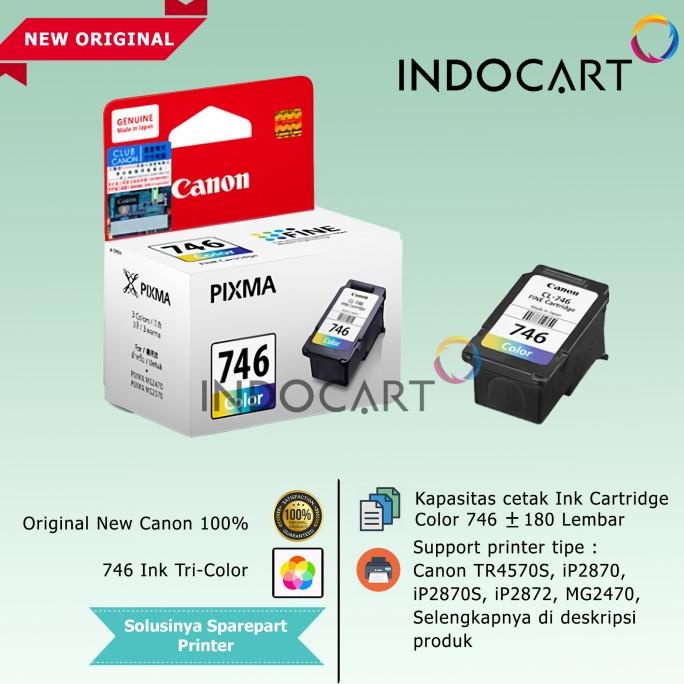 Cartridge Tinta Original Canon Pg745 Cl746 Printer Mg2570 Mg2570S Kode 1210