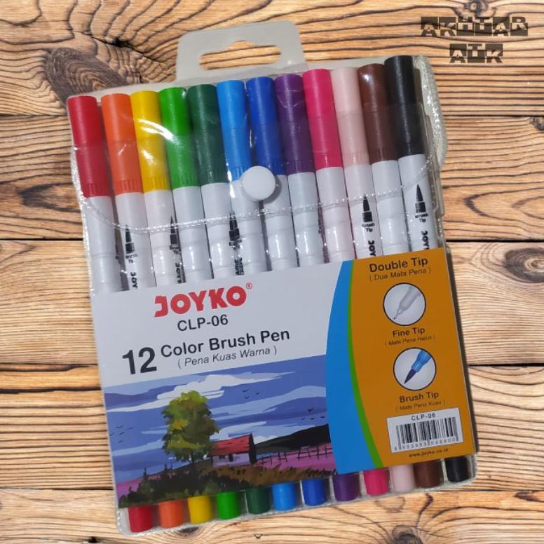 

Termurah Color Brush Pen Joyko / Pena Kuas Warna Joyko CLP-06 /12 Colors RKS239