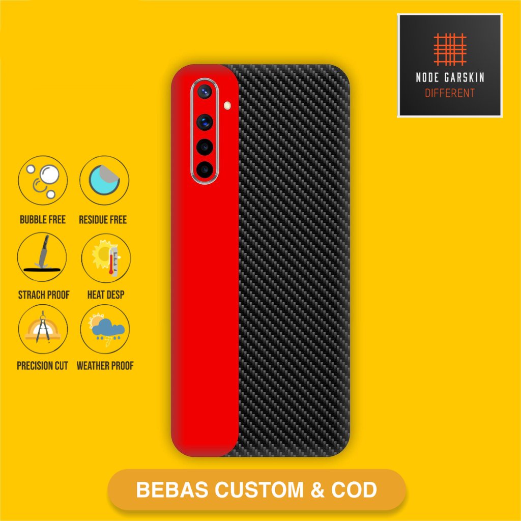 Garskin Skin Vinyl Realme 6 dan realme 6 pro - Bisa Custom - 12 Case Sticker Protector