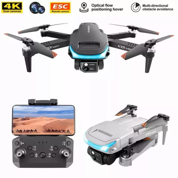 Drone K101 Max Z888 Xt9 Dual Camera 4K Altitude Hold Optical Flow