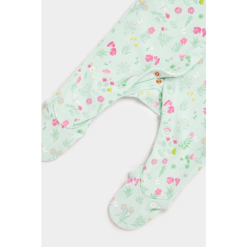 Mothercare Butterfly Sleepsuits - 3 Pack - Set Terusan Bayi Perempuan (Putih)