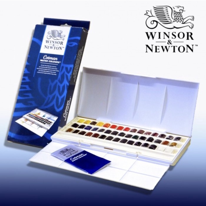 

Winsor & newton cotman watercolors studio set 45 half pans