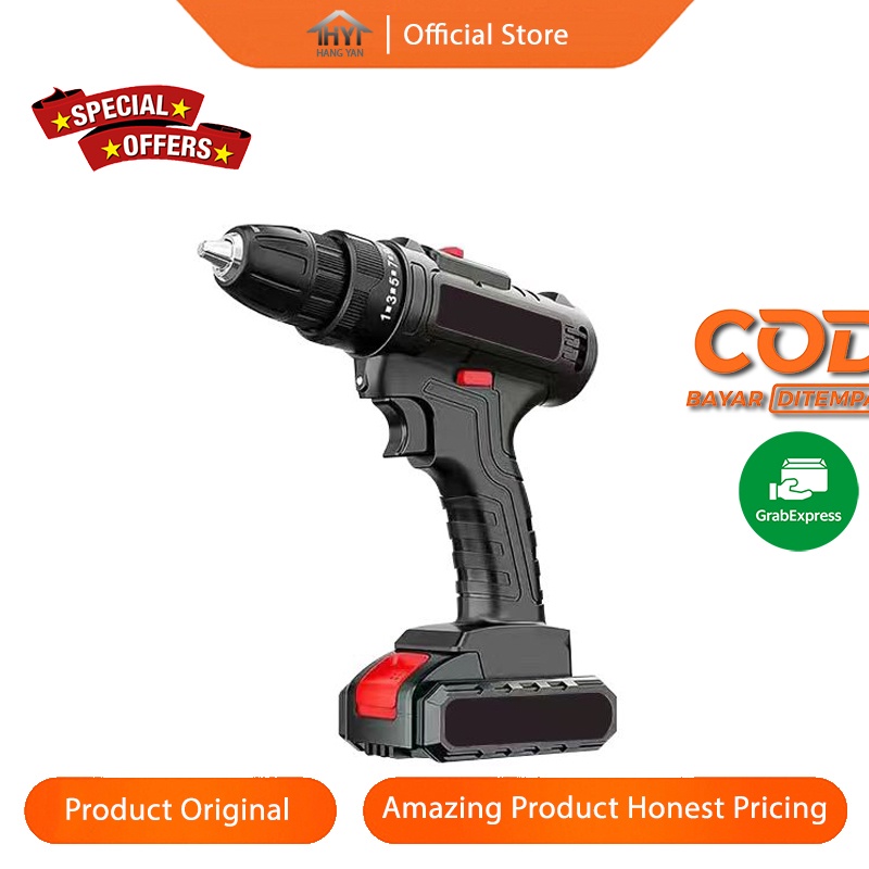 Mesin Bor Baterai 188 Tv Bor Baterai Cas Komplit 10Mm Bor Cas Mesin Bor Baterai Tangan Cordless