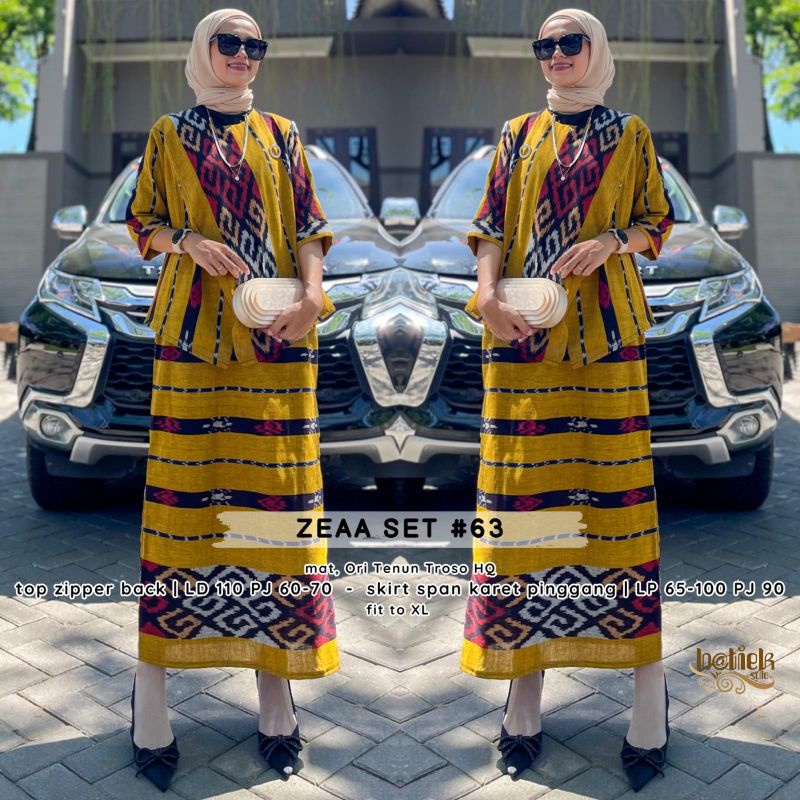 Setelan Rok Tenun Troso Ori