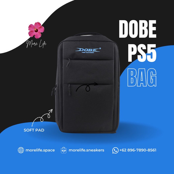 Tas PS5 DOBE, Backpack PS5, handcarry ps5, Ransel PS5, PS5 Bag