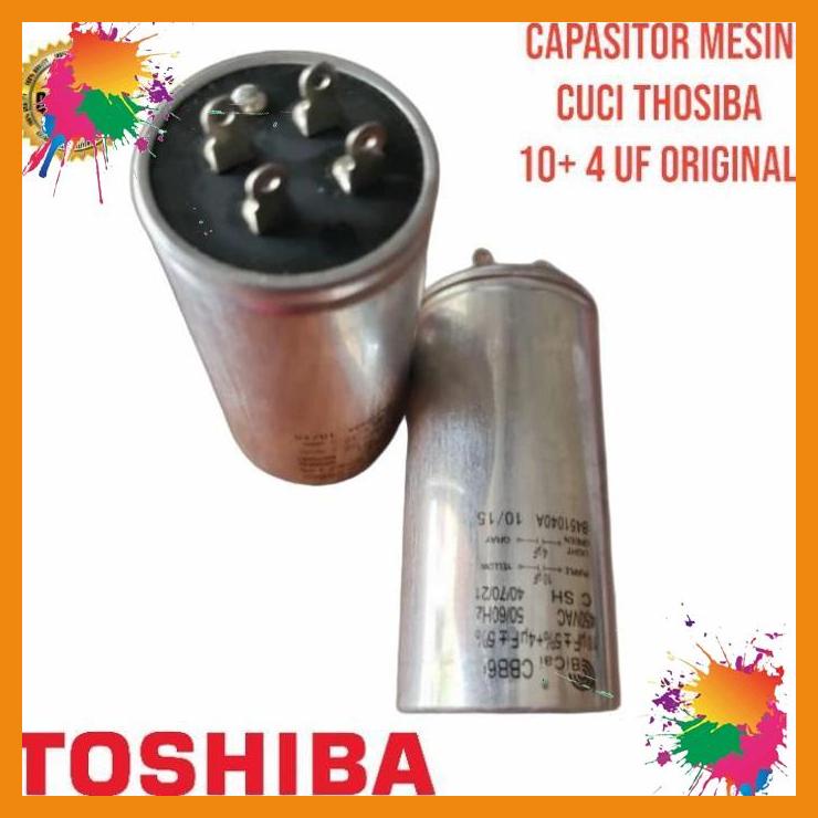 kapasitor mesin cuci toshiba capasitor 10+ 4 original [neb]