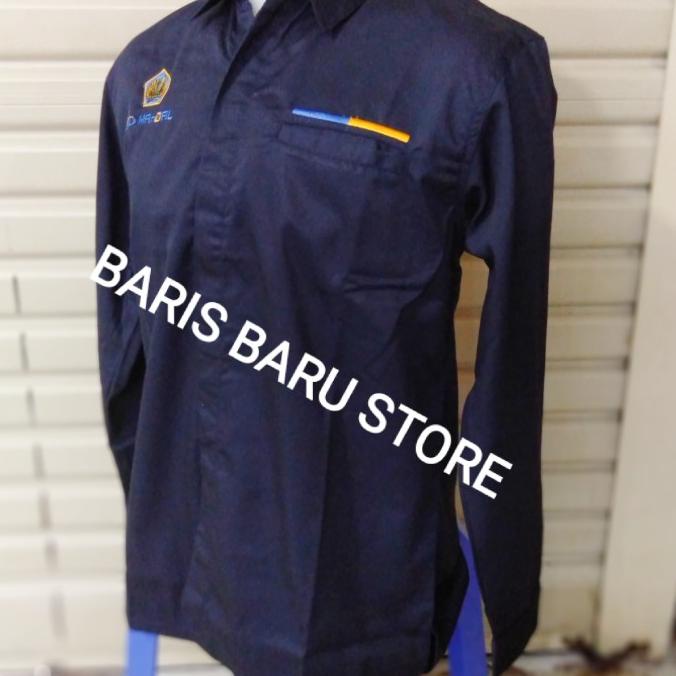 Kemeja / Seragam KEMENKEU HANDAL Biru Nevy Panjang UK XXXL