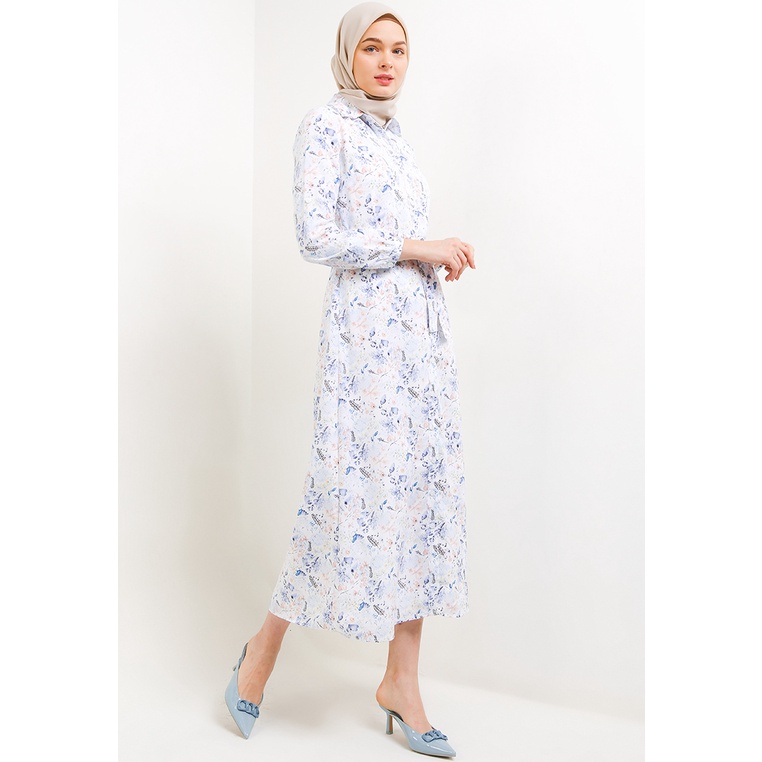 Tunik Cardinal Original Wanita Baju Muslim Warna putih Branded Terbaik Gamis & Loose Fit Female Poli