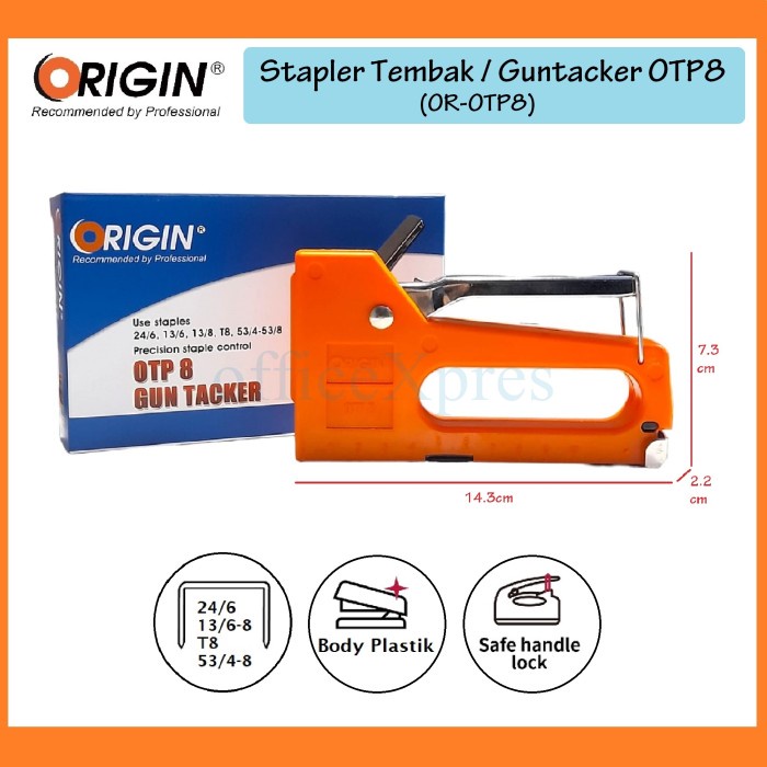 

Alat Staples Tembak Jok Kulit Motor / Stapler Kayu / Guntacker OTP 8