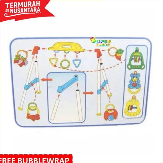 mainan bayi 1 2 3 4 5 6 7 8 9 bulan mainan edukasi gantung bayi musik