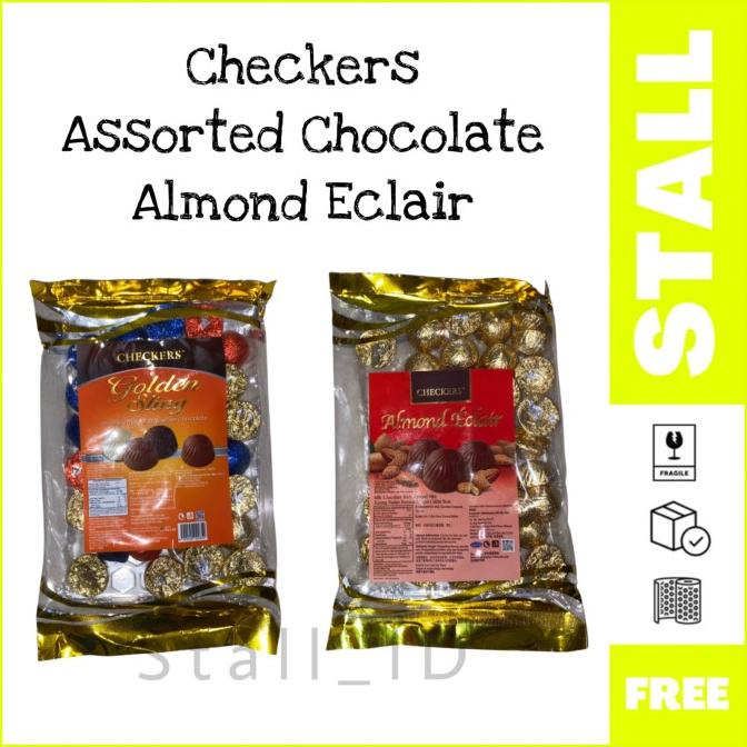 

{{{{}}] Coklat Checkers Golden Sling Almond Eclair 300gr Milk Chocolate