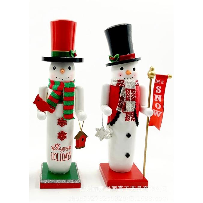 

{ Alee_Ale } Snowman Nutkayu Dekorasi Natal Christmas Gift Kado Pajangan Berkualitas