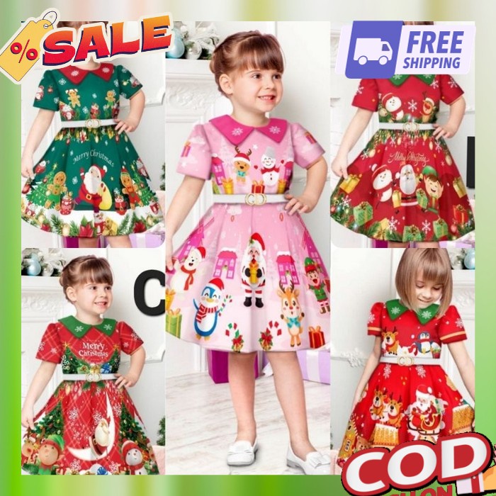 Drwss Kids Baju Gereja Ansk Pakaian Naral Bajy Kegereja Kid Gaun Nstal Dress Merah Anak Termurah Umu