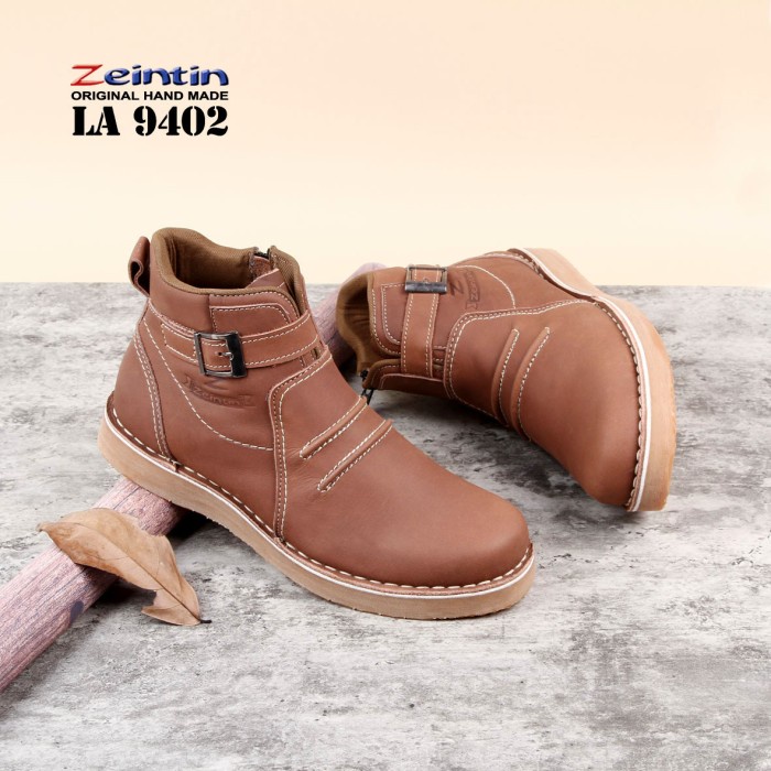 ZEINTIN - SEPATU BOOTS PRIA KULIT BERKULITAS ORIGINAL ZEINTIN LA ORIGINAL