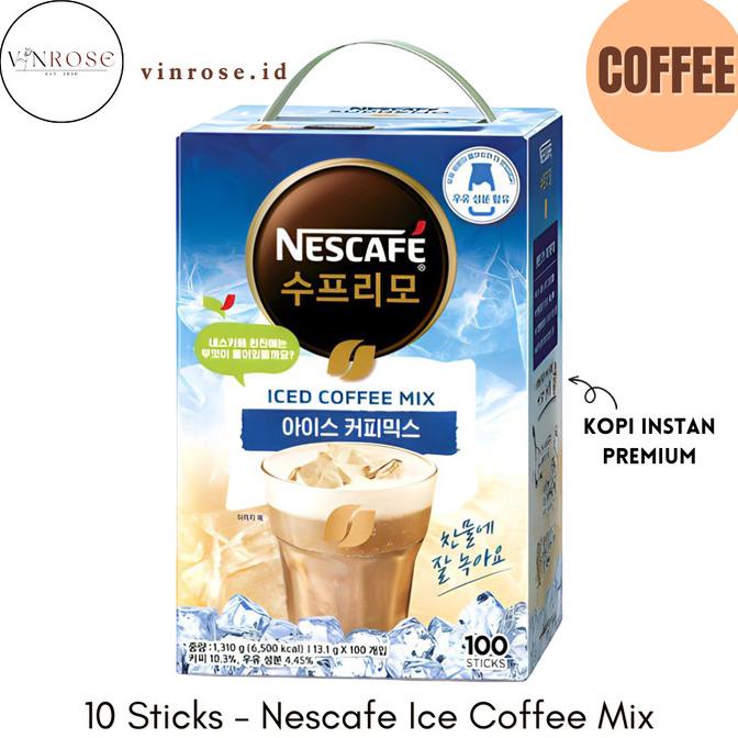 

populer] [10 Sachet] Nescafe Ice Coffee Mix Korea/ Kopi Instant