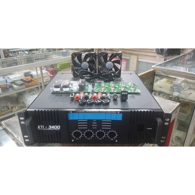 ,,,,,,,] Box Power XTI3400 4ch 3u komplit aksesoris