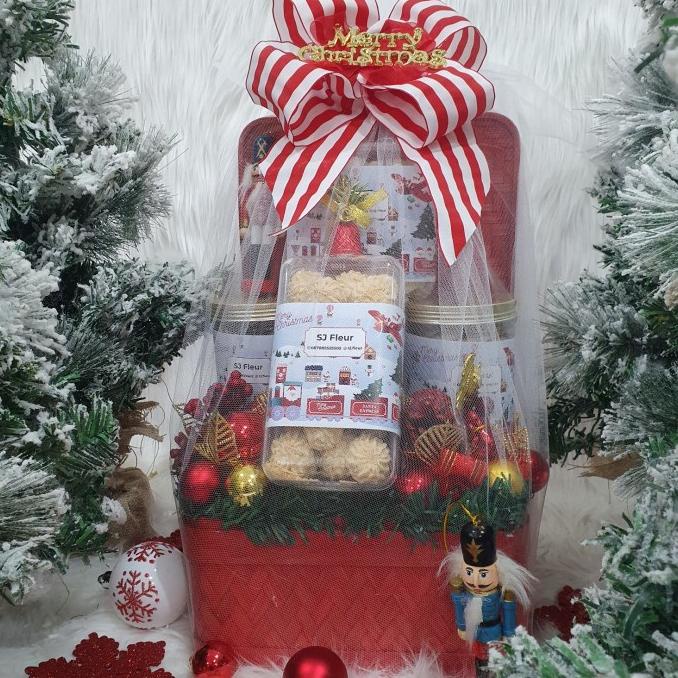 

Paket Dekorasi Hampers Natal Christmas Parcel Hadiah Kue Kering 40