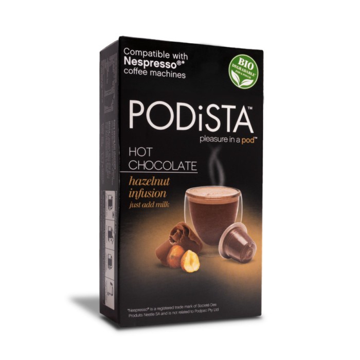 

Podista Chocolate Capsules Kapsul - All Variants, Nespresso Compatible
