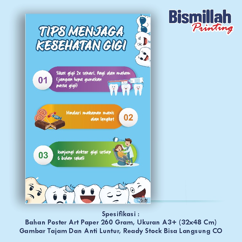 

Poster Kesehatan Tips Menjaga Kesehatan Gigi