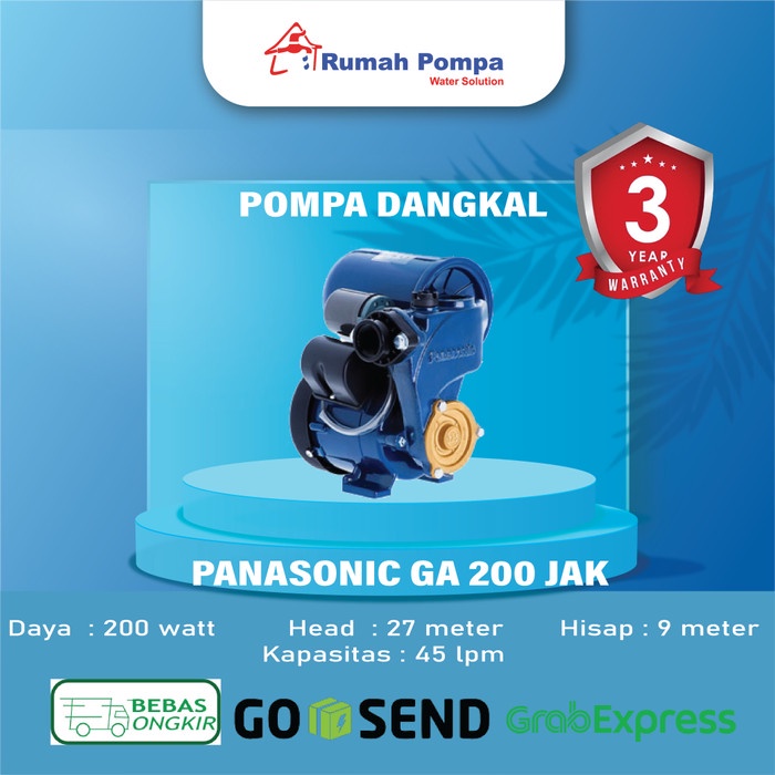 [New] Mesin Pompa Air Panasonic Ga 200 Jak Berkualitas