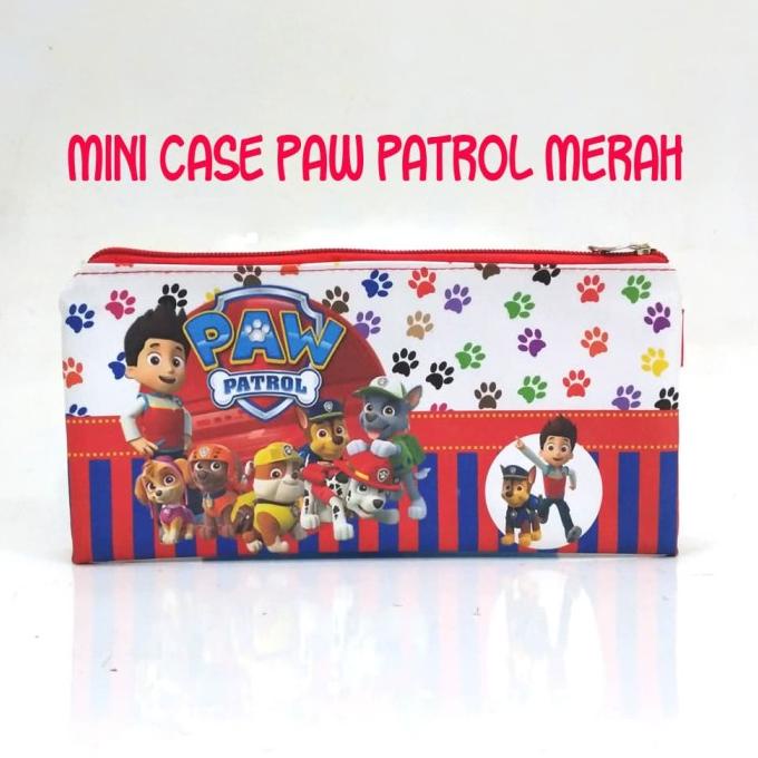 

best produk] Mini Case Character Paw Patrol Merah Pencil Case Stationary Organizer