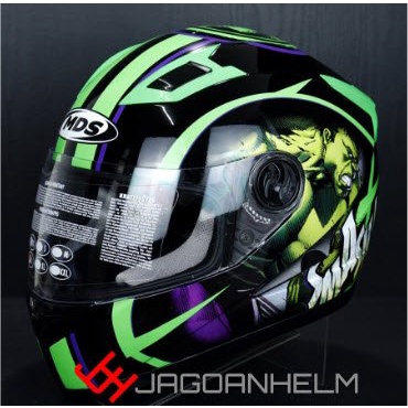 Mds Provent Avenger Hulk- Black Green Fluo - Full Face