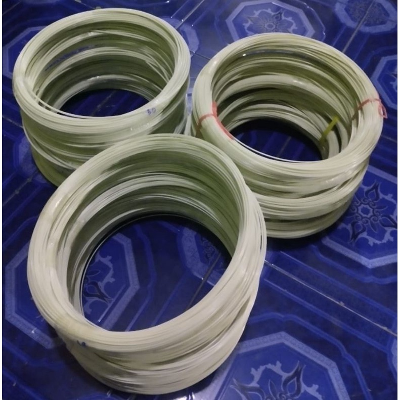 jeruji fiber 1,5mm putih panjang 50 meter/rooll