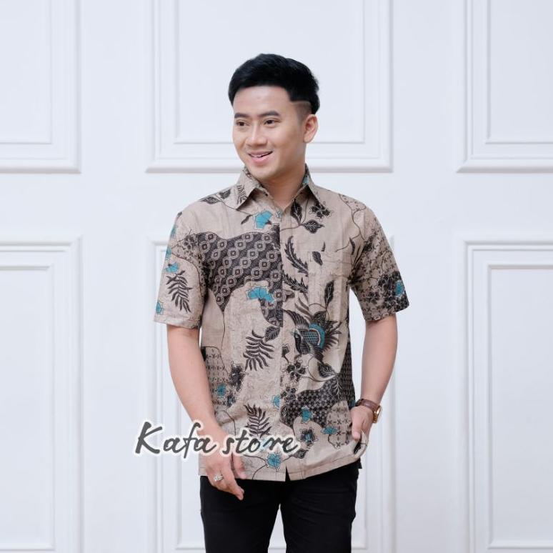 Recomend Baju Batik Pria Lengan Pendek Hem Pria Kemeja Cowok Atasan Batik  Baju Ukuran Jumbo .,