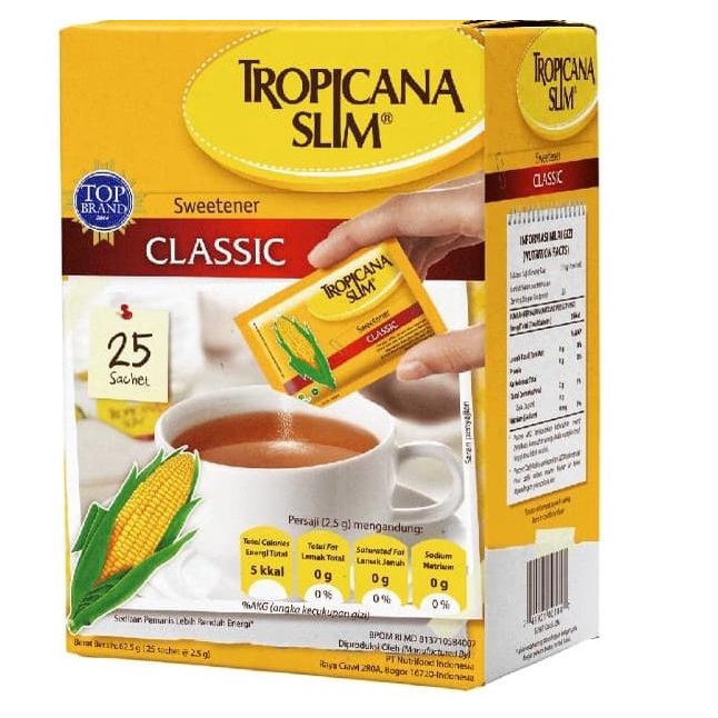 

Gula Rendah Kalori | Tropicana Slim Sweetener Classic 25