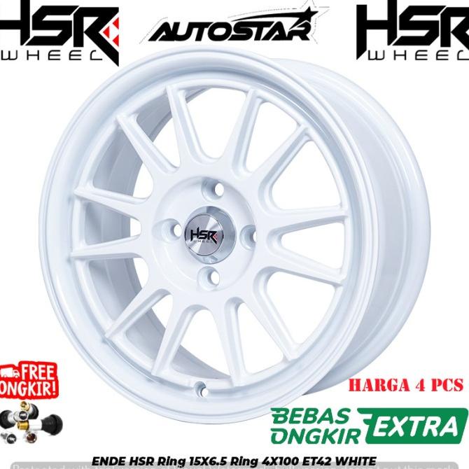 MENJUAL VELG MOBILIO FREED JAZZ VTEC SPLASH IGNIS HSR ENDE R15 WHITE