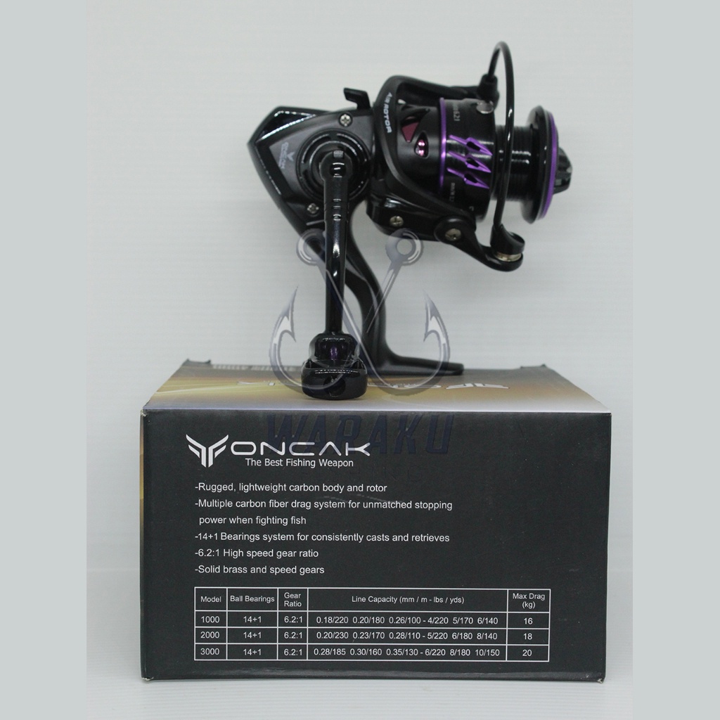 [EXCLUSIVE] BEST QUALITY Reel Pancing ONCAK Z1 CARBON 1000 / 2000 / 3000 Power Handle Ringan
