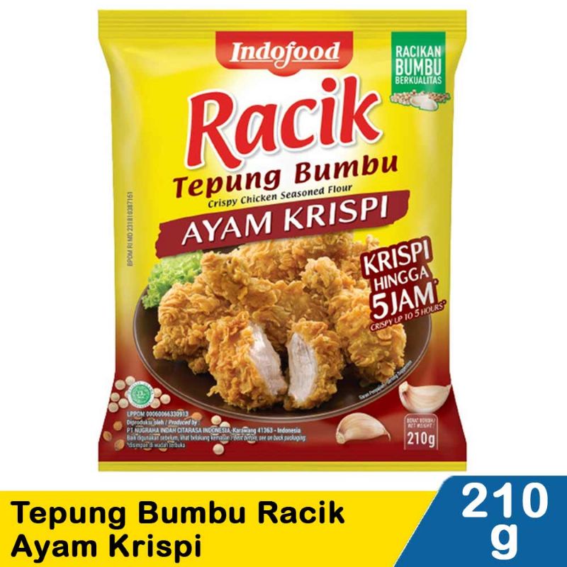 

Indofood Tepung Bumbu Racik Ayam Krispi 210G