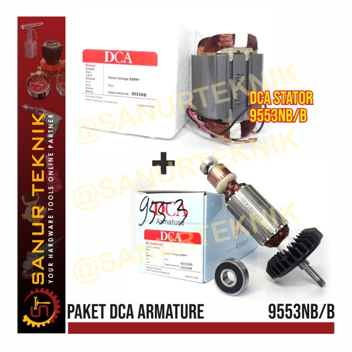 (PAKET) DCA ARMATURE + STATOR MAKITA 9553B 9553 B 9553NB 9553 NB
