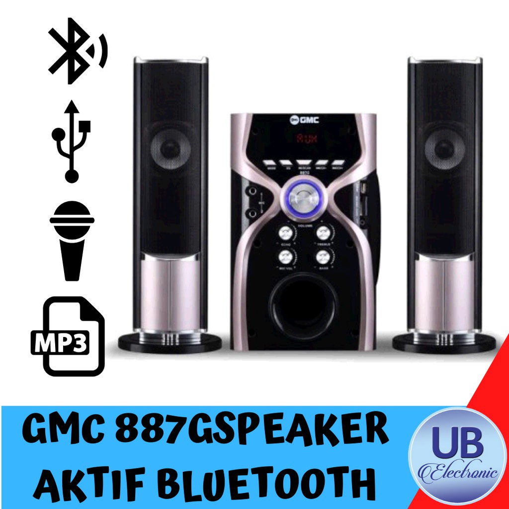 Speaker Gmc 887G Speaker Aktif Bluetooth Speker Aktif Besar