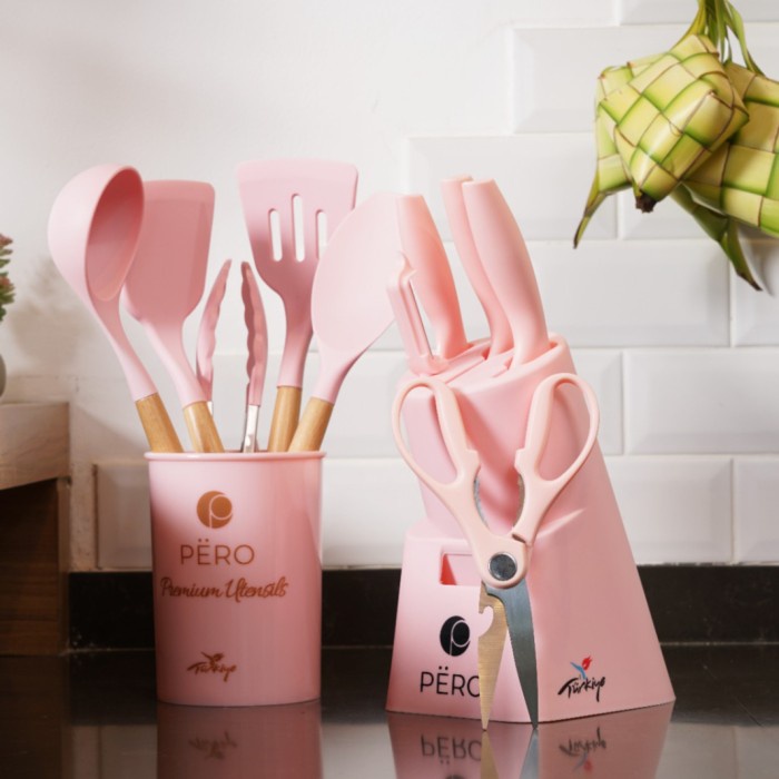 Promo Pero Bundling Spatula Set Of 6 & Knife Set Of 6